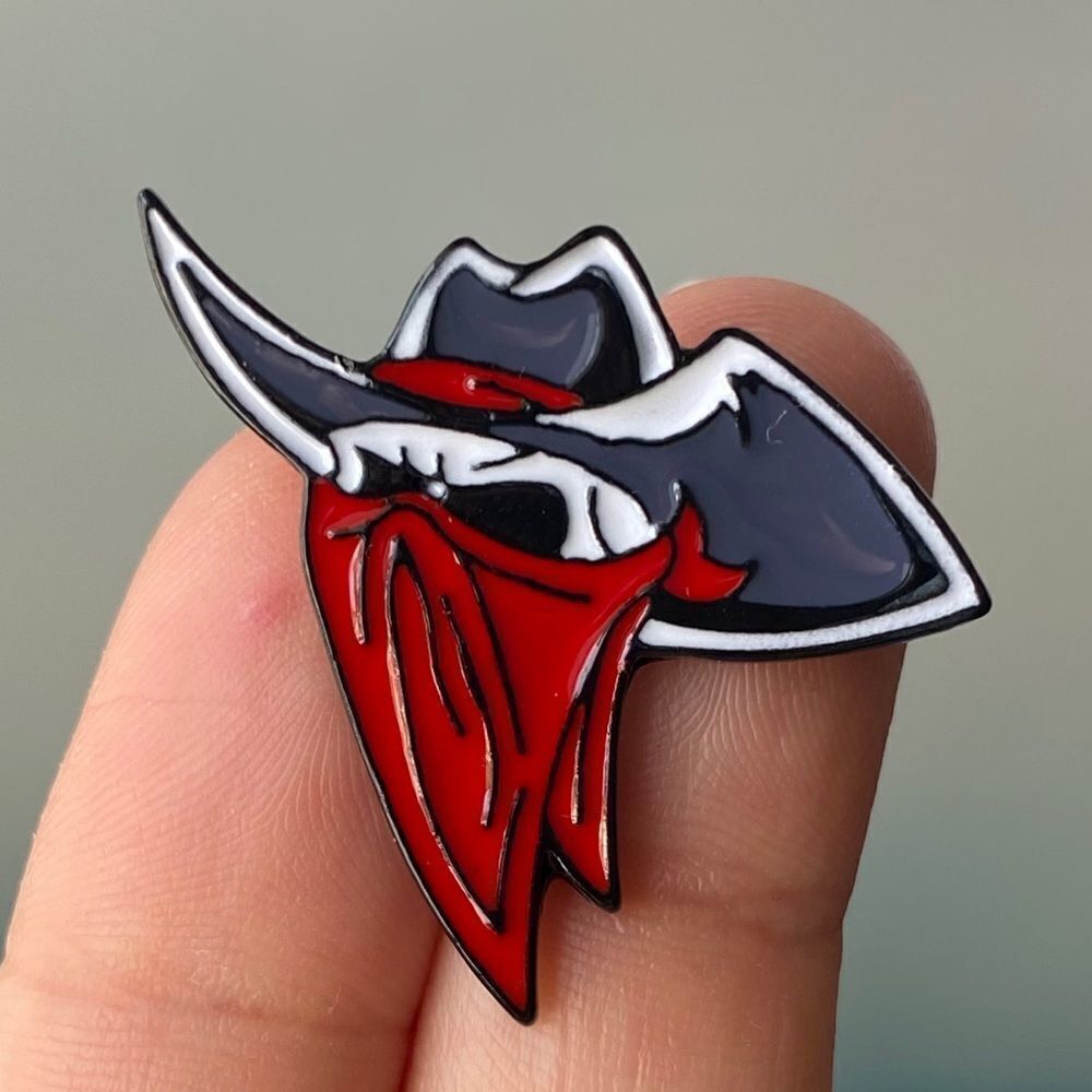 Dead Cowboy Bandit Enamel Pin/ Brooch Lapel